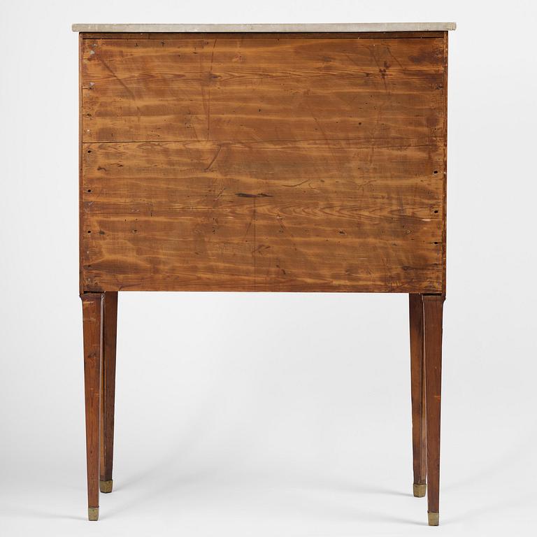 A Gustavian 18th century secretaire by Gottlieb Iwersson, master 1778, not signed.