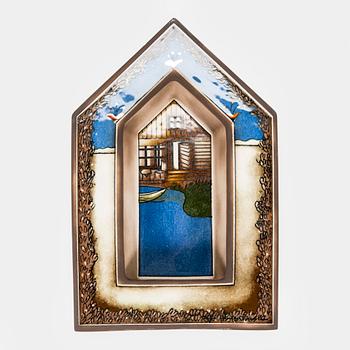 Heljä Liukko-Sundström, a ceramic wall scone, signed Heljä Liukko-Sundström Arabia.