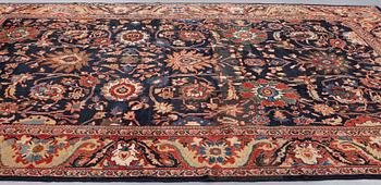 A CARPET, an antique Ziegler Mahal, ca 417,5 x 326 cm (as well as one end with 2 cm flat weave).