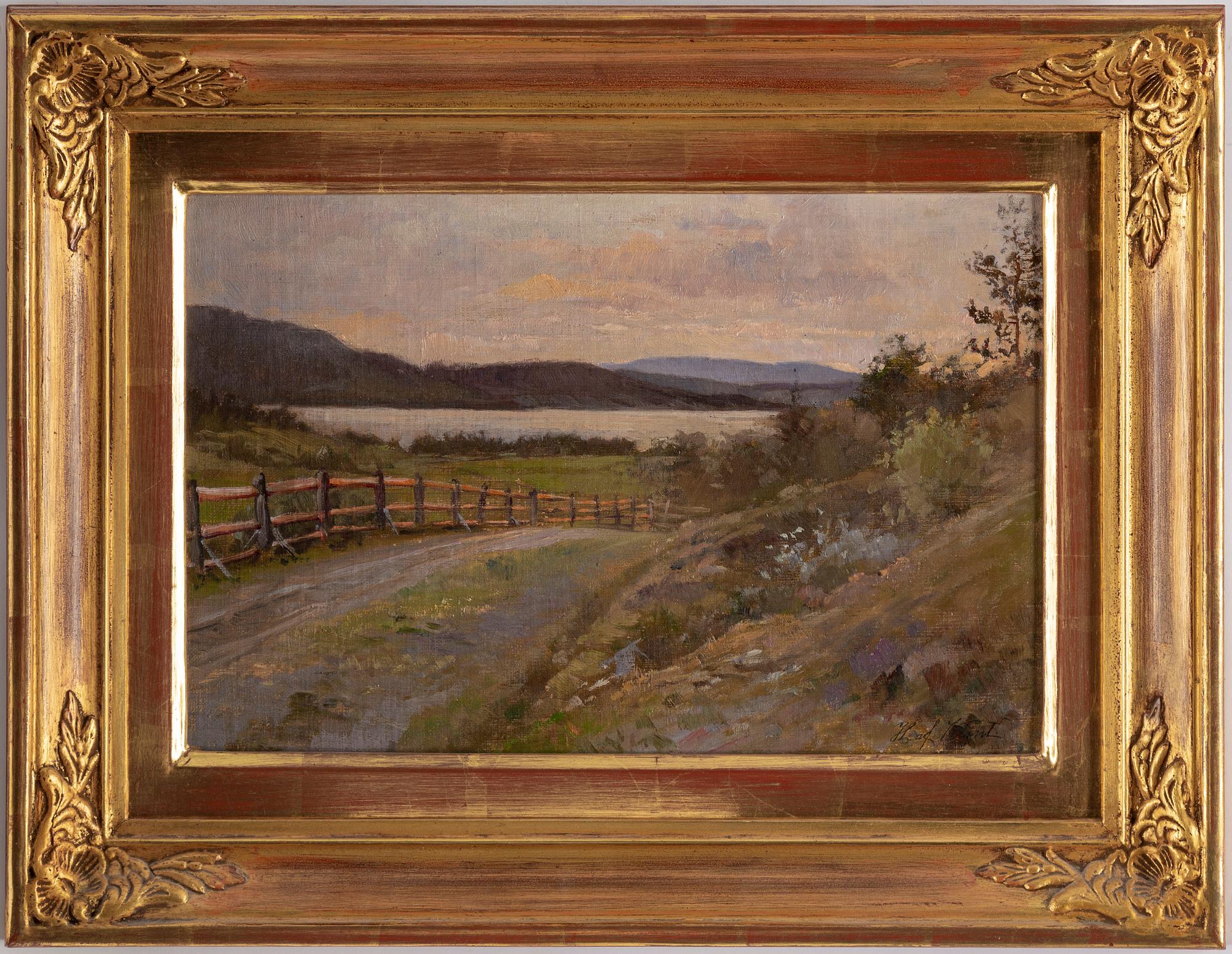 HILMA AF KLINT, oil on canvas laid down on panel, signed H. af Klint.