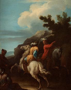 1113. Giovanni Domenico Ferretti Hans krets, Soldater till häst.