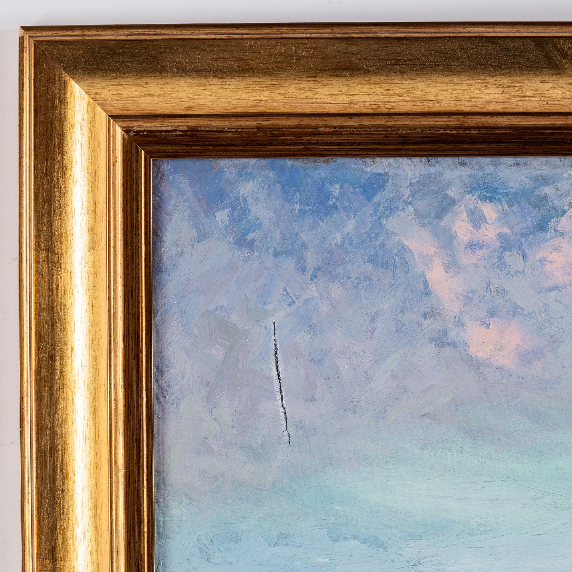 Anton Genberg, olja på duk, signerad.