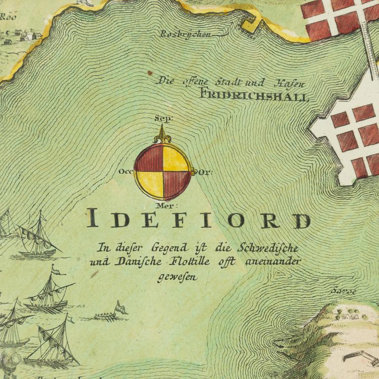 Johann Baptist Homann, "Plan der Belagerung von Fridrichshall".