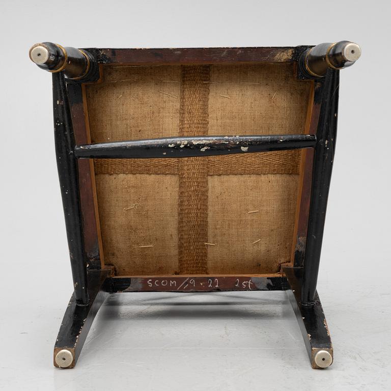 Four chairs, 19th Century.