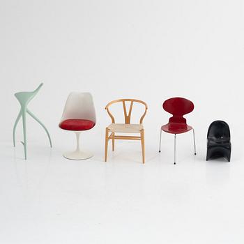 A set of five miniatures, Vitra Design Museum.