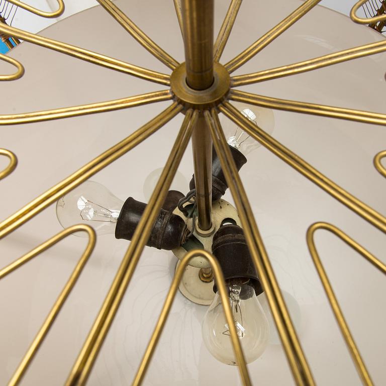 Lisa Johansson-Pape, taklampa, beställningsarbete, Stockmann Orno. Tillverkad 1948-1950.