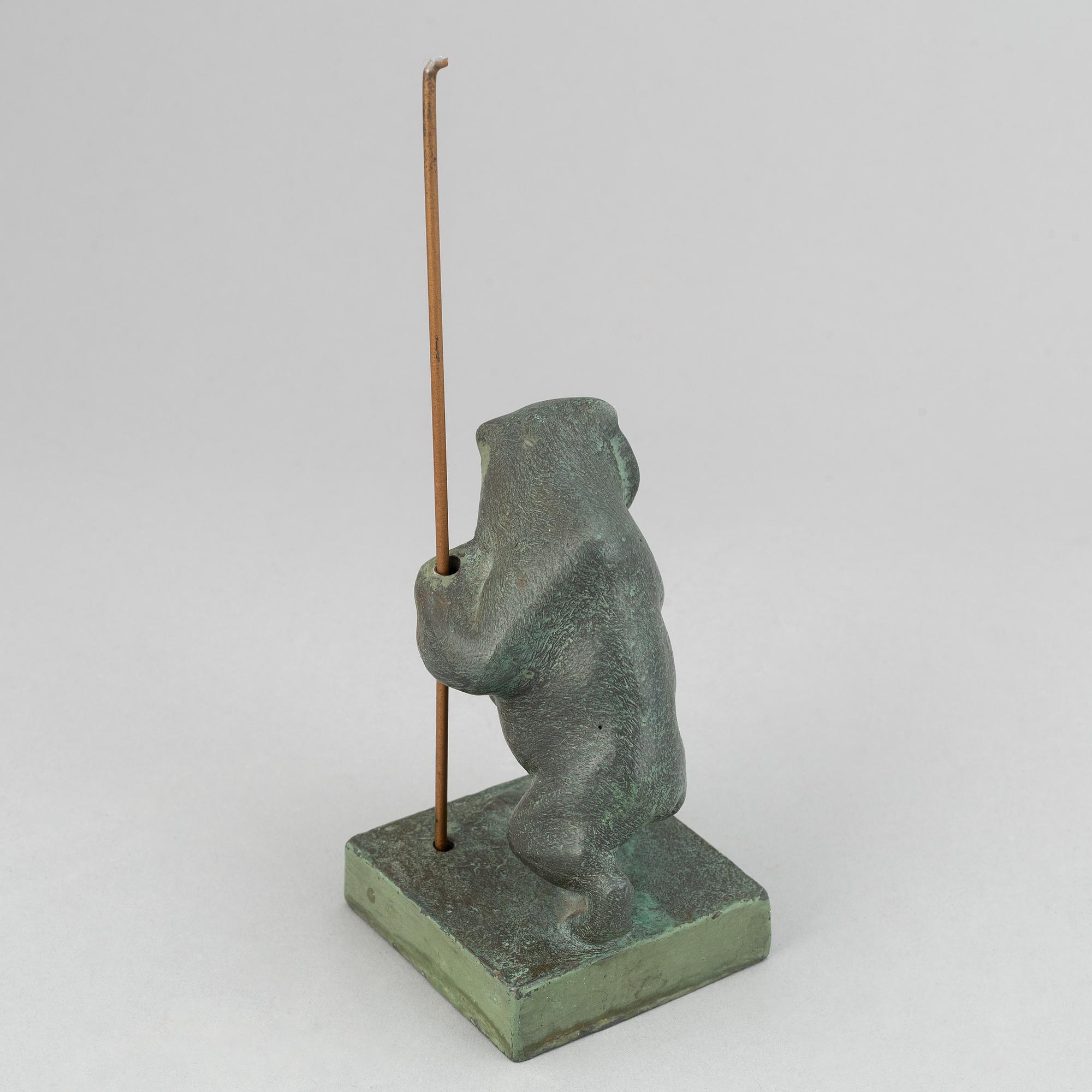Jussi Mäntynen, sculpture, bronze, signed with stamp.