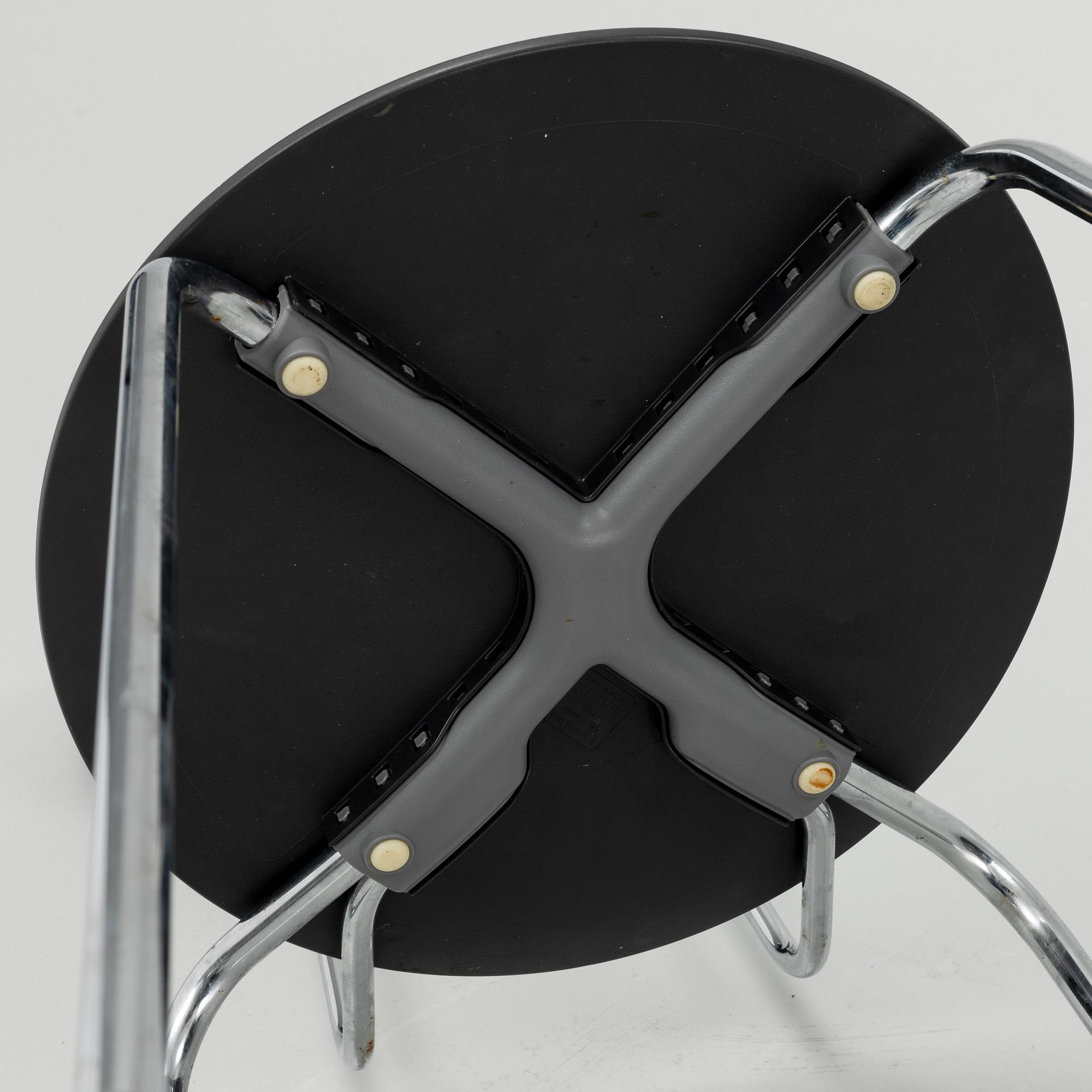 Enzo Mari, a set of twelve 'Mariolina' chairs form Magis, Italy.