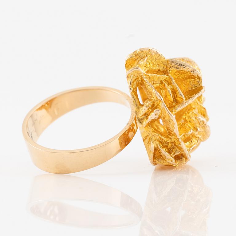Lapponia ring 14K gold, design Björn Weckström.