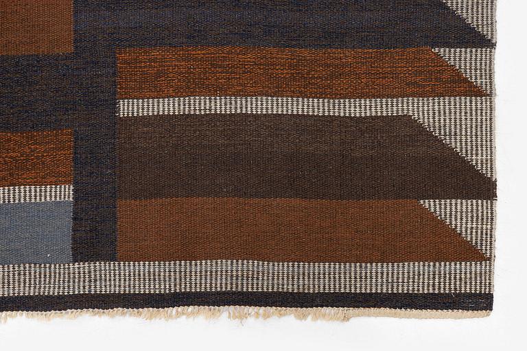 Margareta Grandin-Nettles, a flat weave carpet, c. 305 x 250 cm, signed GLH MG.
