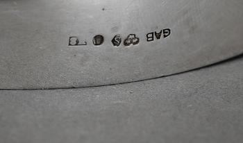 BONBONJÄR, silver, Art déco, GAB, Stockholm, 1934. Tot vikt 244 gram.