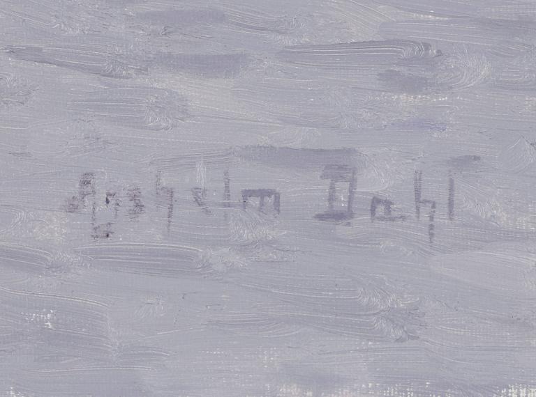 ANSELM DAHL, olja på duk, signerad.