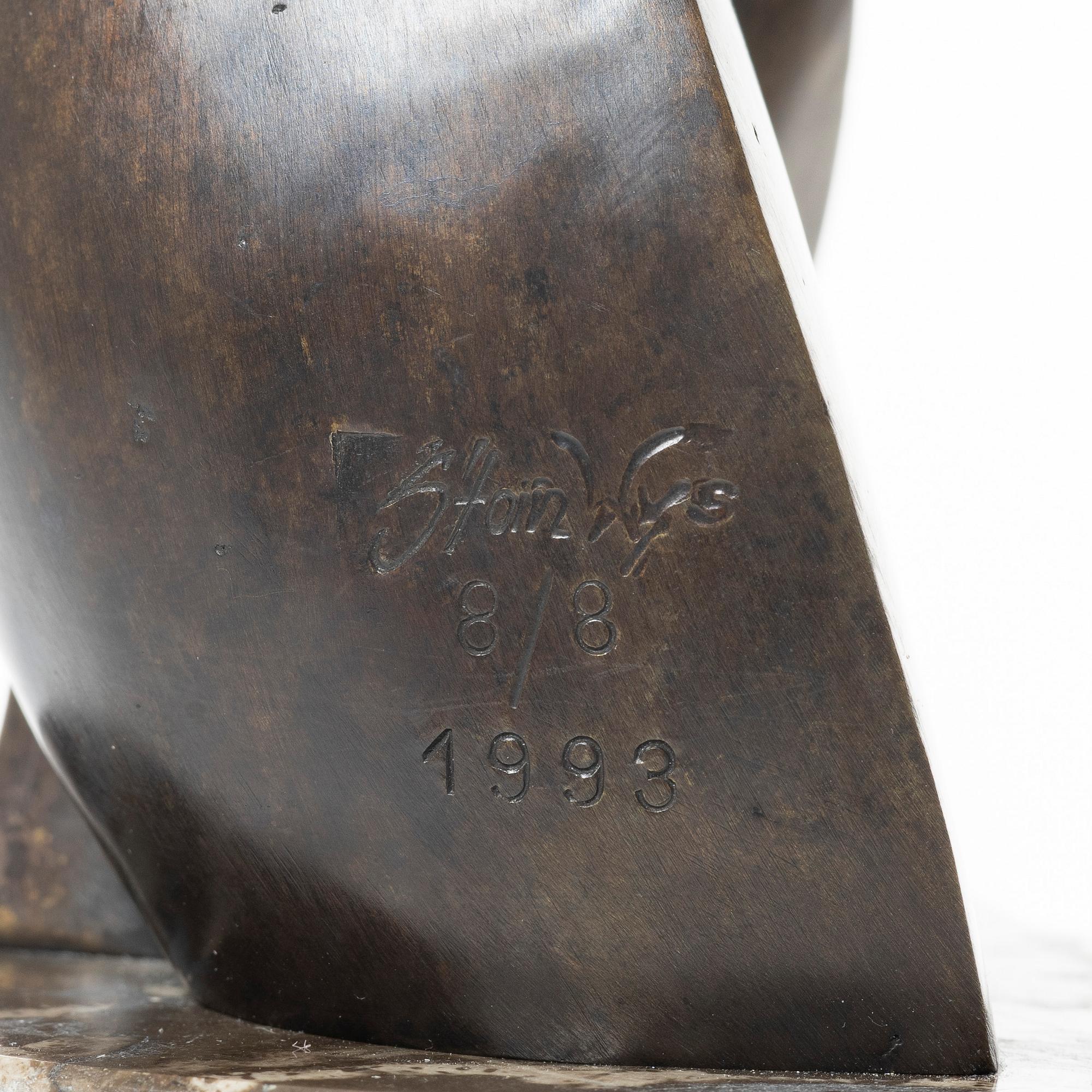 Stan Wys (Wysocki), a broze scupture, ed. 8/8, 1998.