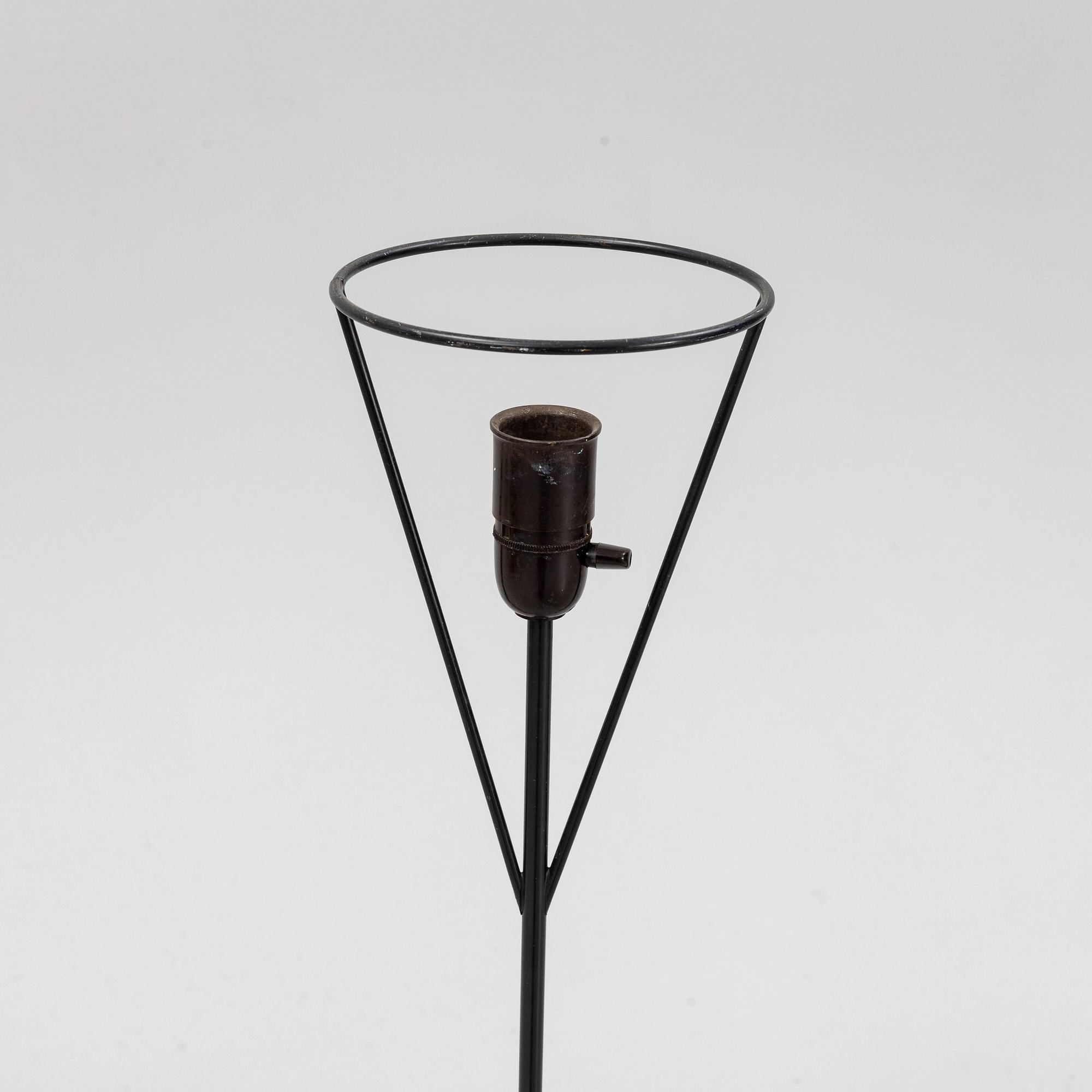 A Swedish Modern floor lamp by Carl Auböck, 'Vice versa', ASEA.