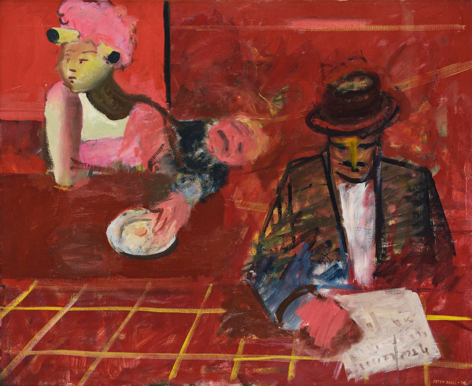Peter Dahl, "På caféet".