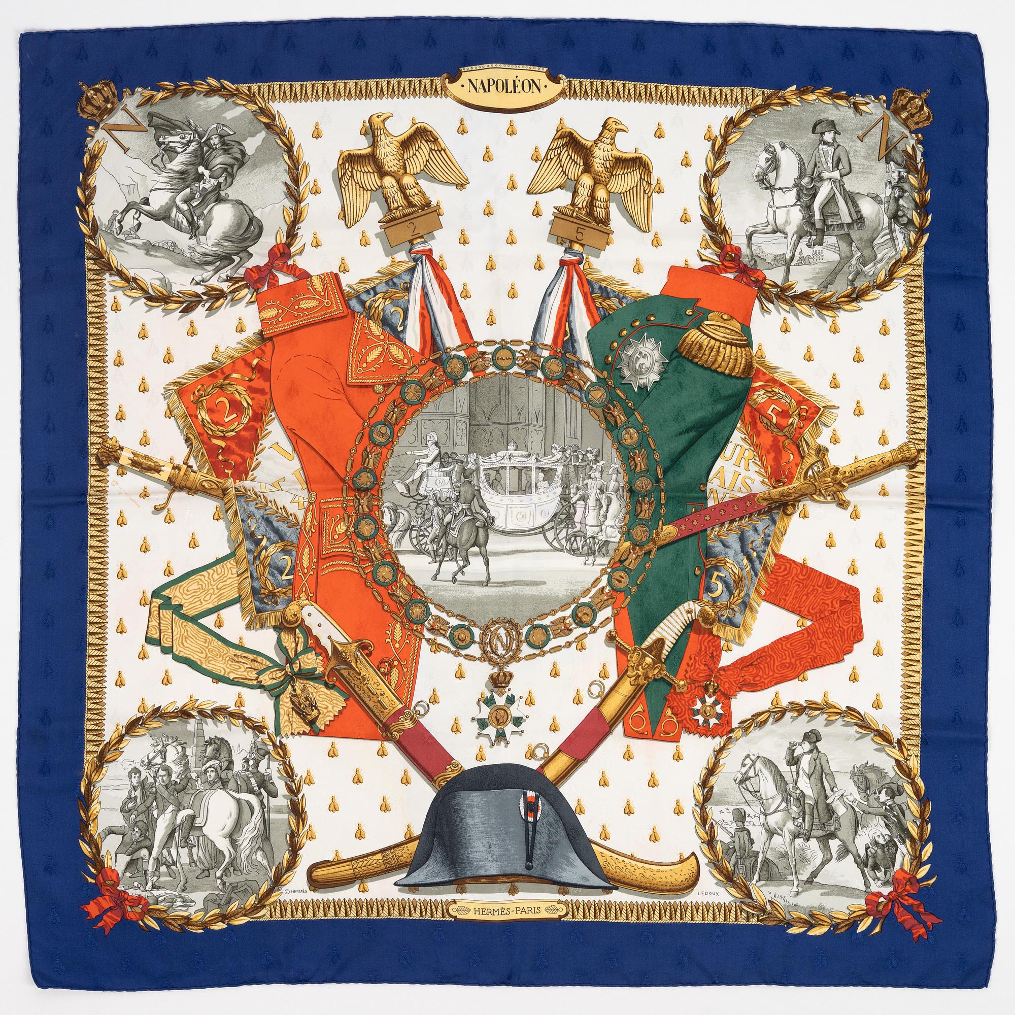 Hermès, scarf "Napoléon".