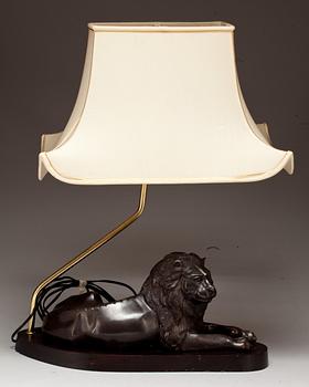 BORDSLAMPA, 1900-talets andra hälft.