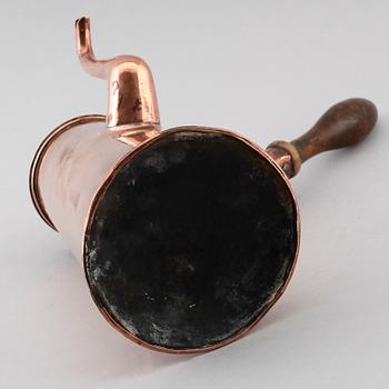 CHOKLADKANNA, koppar, 1800-tal.