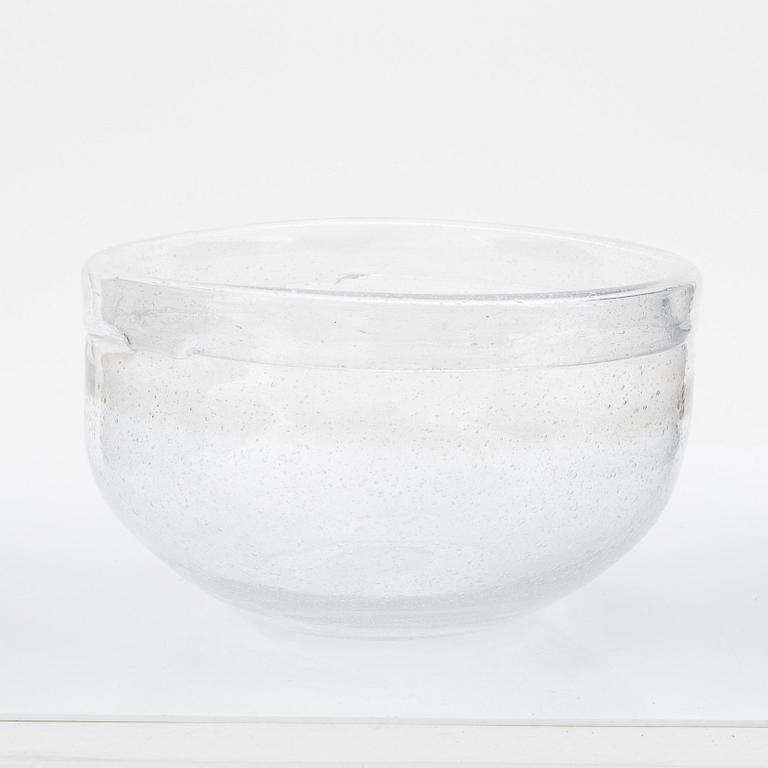 Erik Höglund, skål, glas, Boda glasbruk, 1960-tal.