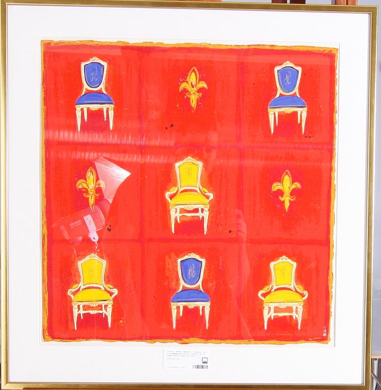 PARTI GRAFIK, 3 delar. Bl a Stephen Bartlett. Sign o bl a  numr 92/95 resp 17/190.