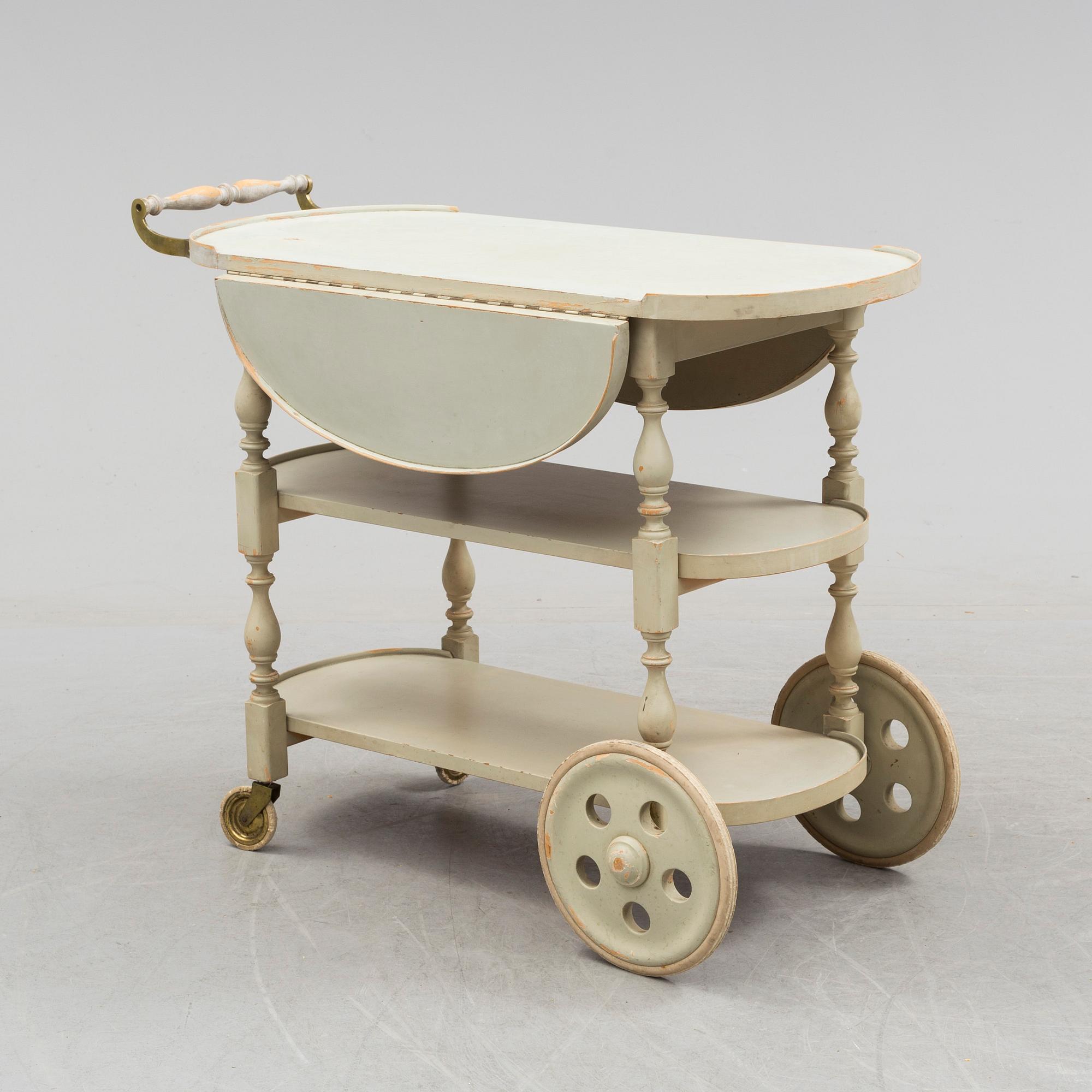 an early 20th century serving trolley.