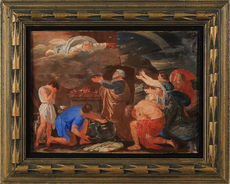 OKÄND KONSTNÄR, tempera på pergament, Frankrike, 1700-tal.