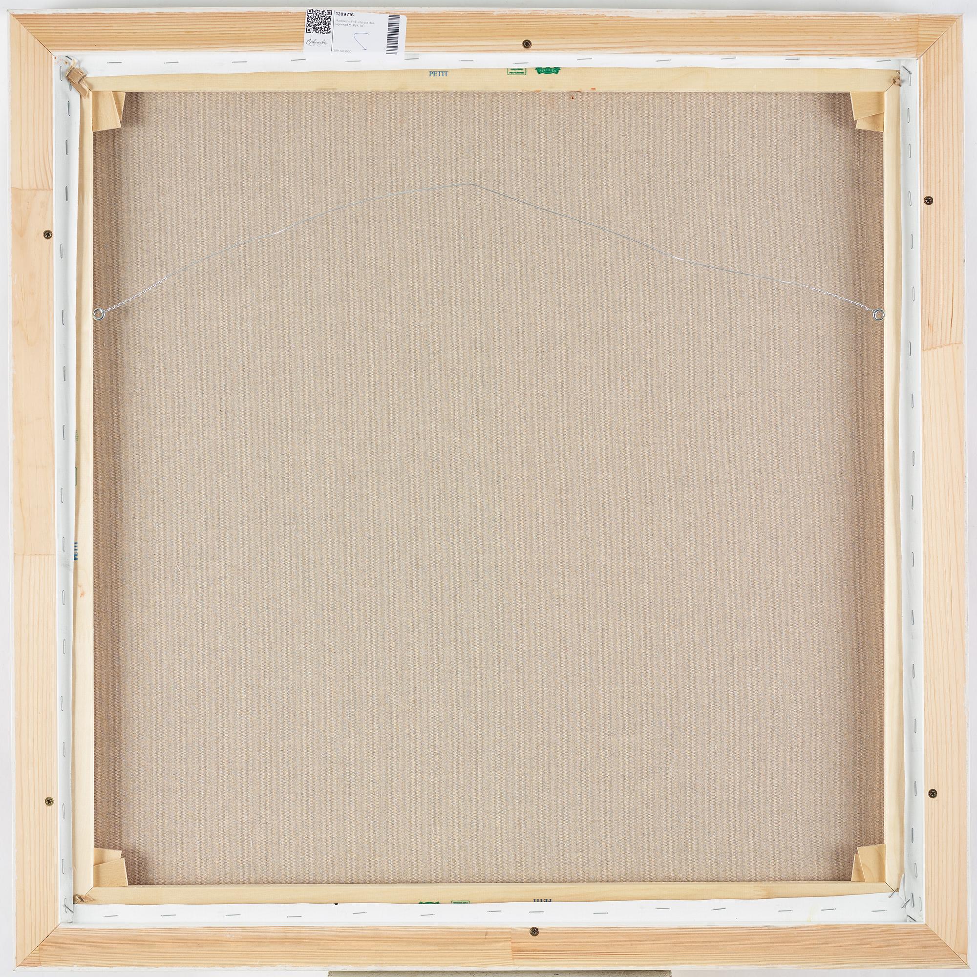 Madeleine Pyk, oil on canvas signed M. Pyk.