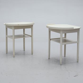 SÄNGBORD, ett par, Sven Engström och Gunnar Myrstrand, Bodafors, 1900-talets andra hälft.