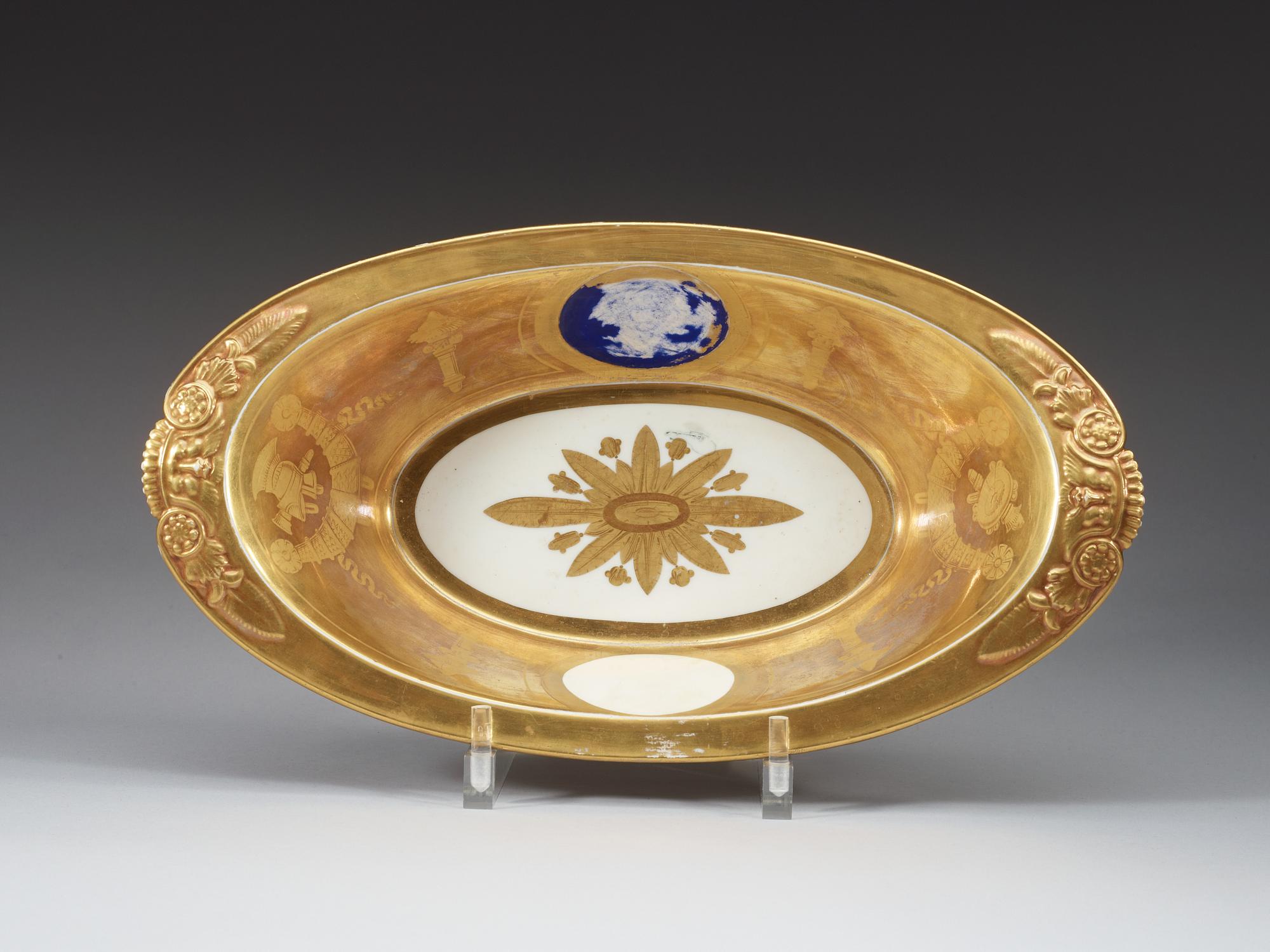 An Empire bowl, unmarked, presumably French, first half of 19th Century.