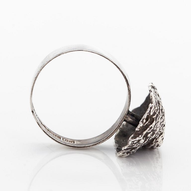 Helky Juvonen, ring, silver, Westerback 1971.