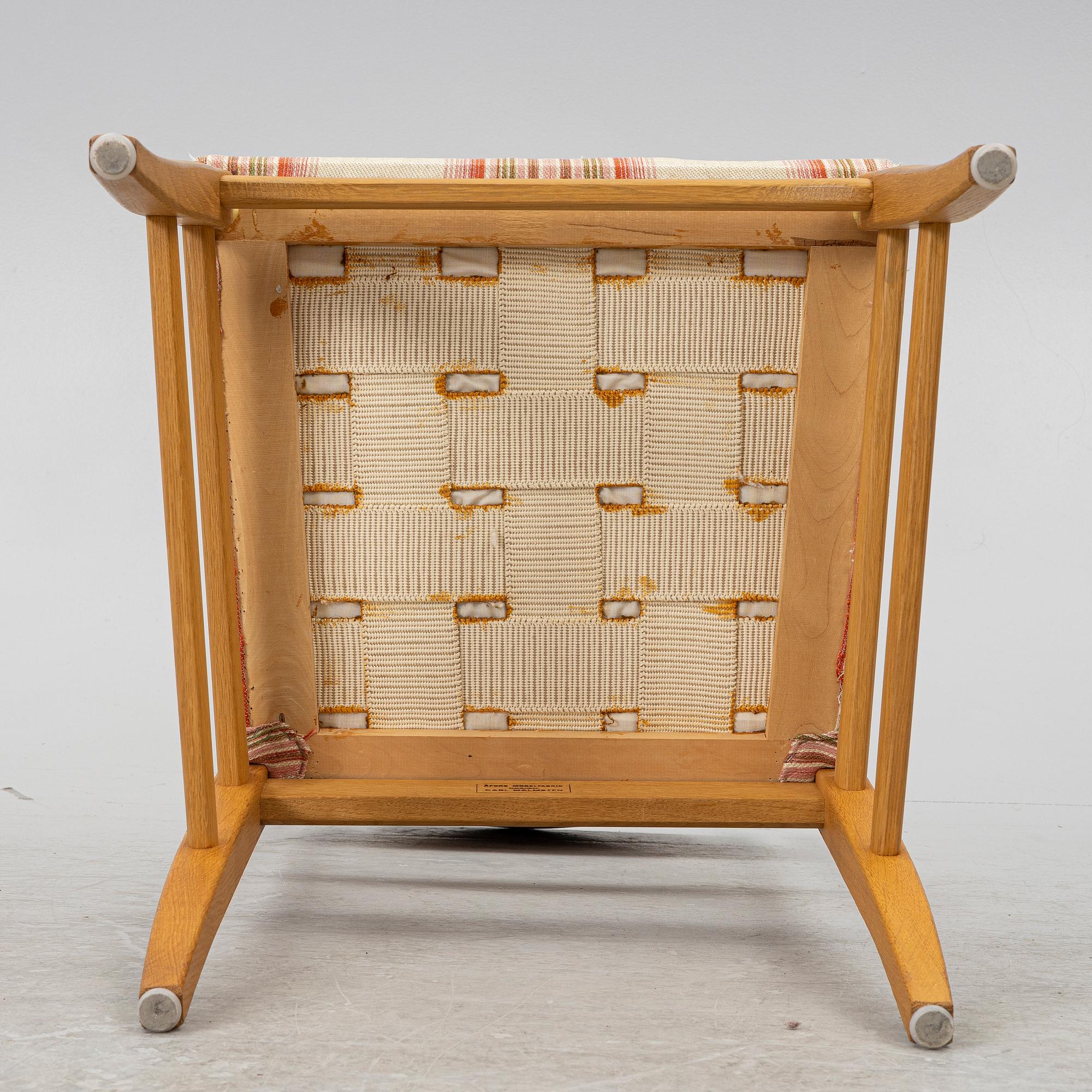 Carl Malmsten, chairs, 4 pcs "Calmare Nyckel", Åfors furniture factory, second half of the 20th century.