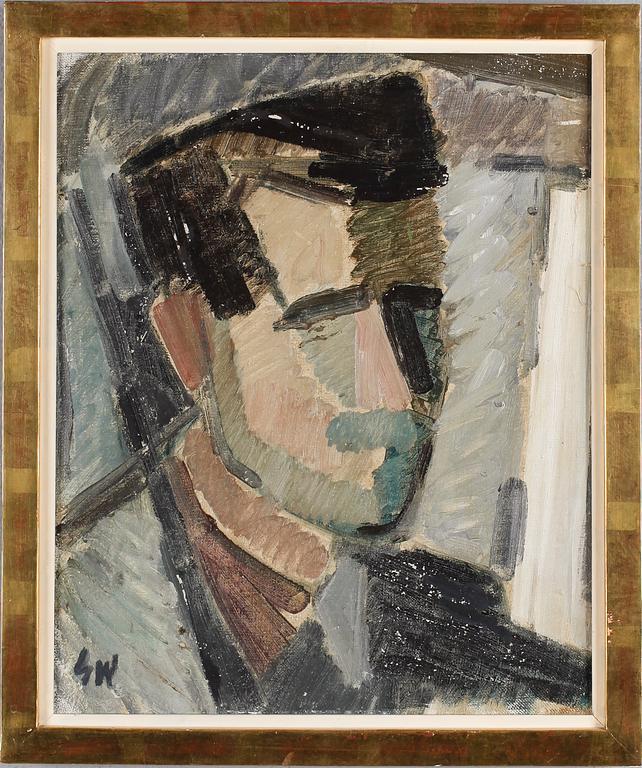 GÖSTA WERNER, olja på pannå, monogramsignerad.