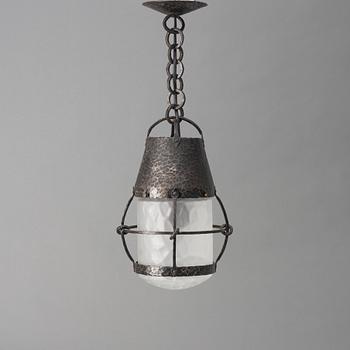 Arvid Böhlmarks Lampfabrik, taklampa, modell "5476", Stockholm, 1910-20-tal.