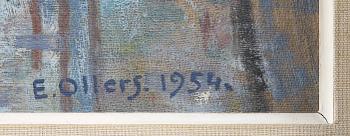 EDVIN OLLERS, Olja på duk, sign o dat 1954.