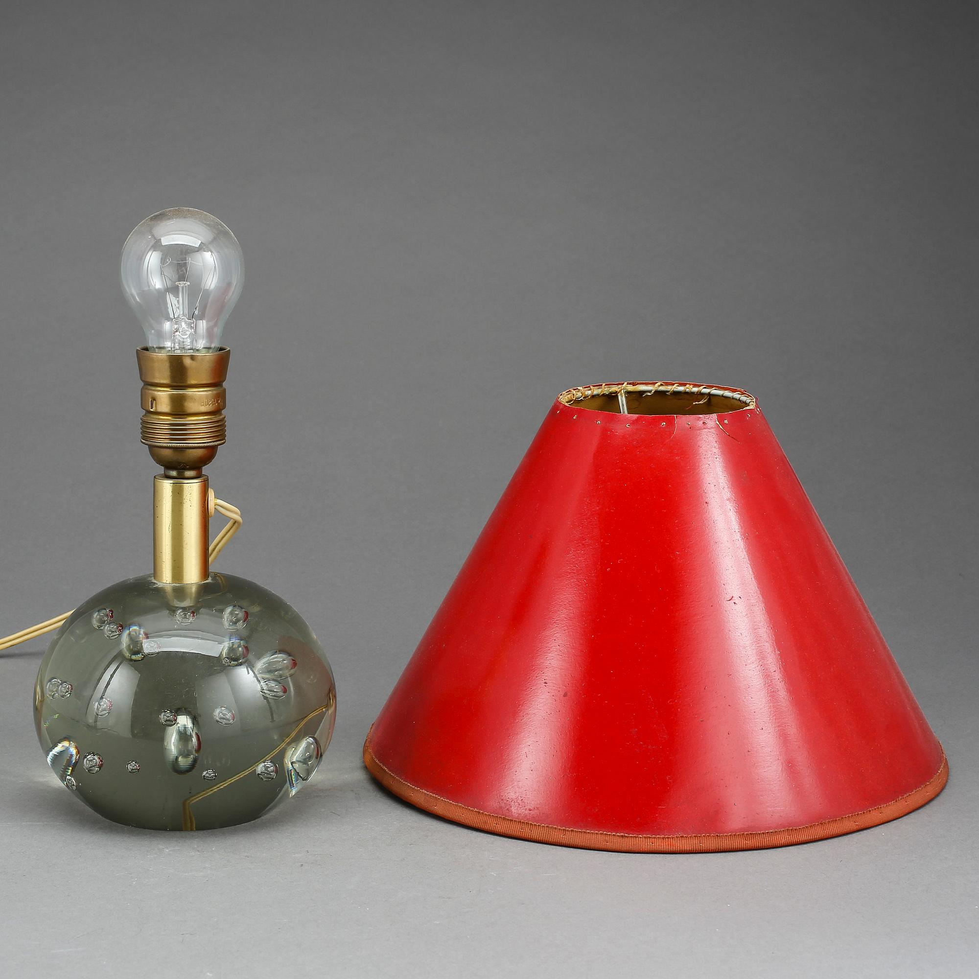 BORDSLAMPA, glas, Josef Frank, Svenskt Tenn, Modell 1819. Formgiven 1934.