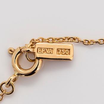 Efva Attling, an 18K gold necklace, with a small diamond, 'My first diamond necklace',