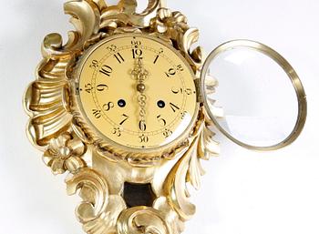 VÄGGPENDYL, rokokostil.