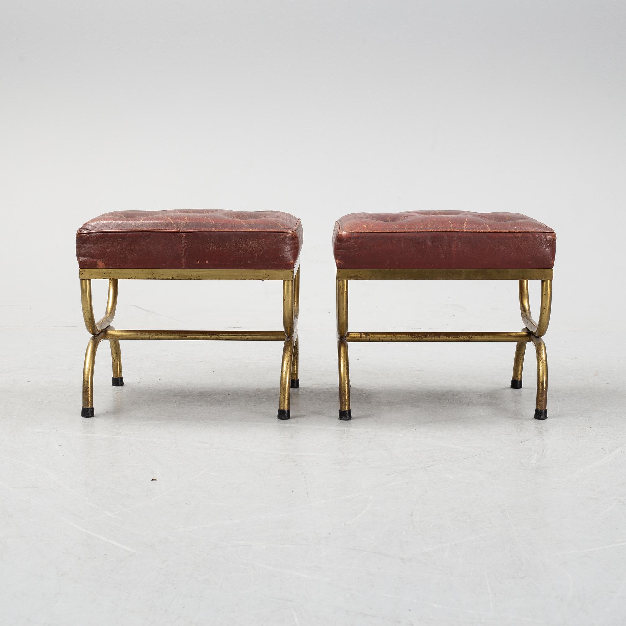 A pair of late 20th century stools.