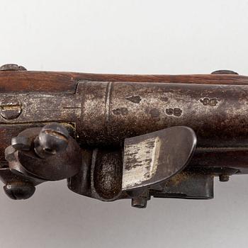 An East India Company flintlock pistol with Indian marks.