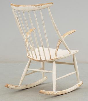 GUNGSTOL, "Gyngestol Nr. 3", Illum Wikkelsö, för N Eilersen, etikettmärkt. Modellen formgiven 1958.