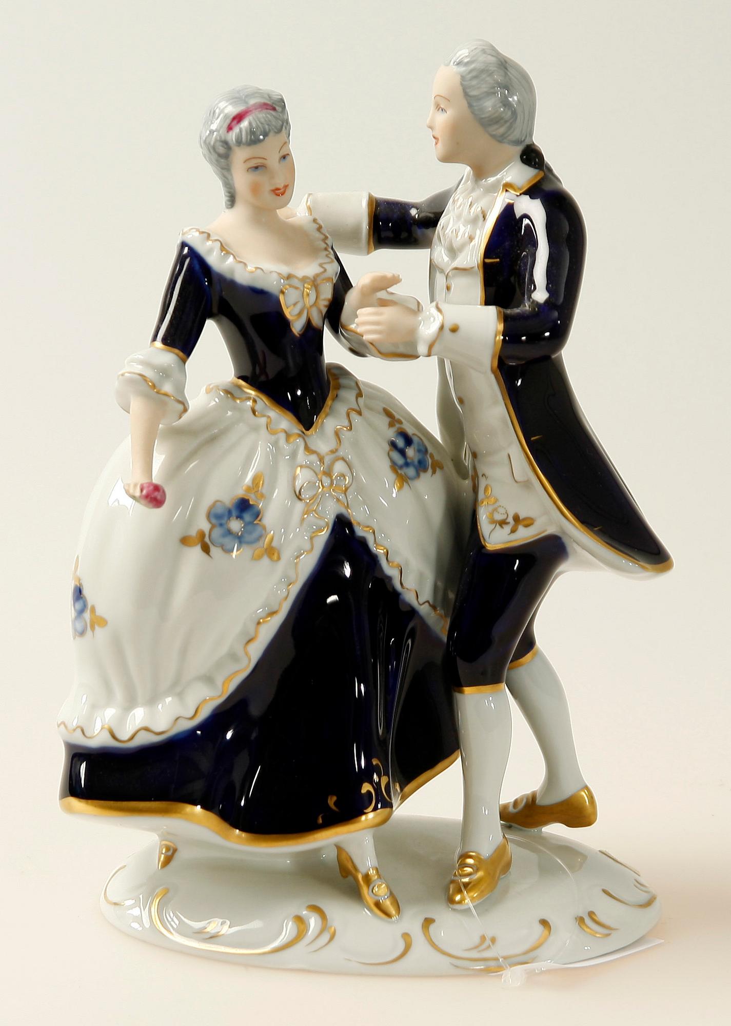 FIGURIN, porslin, Royal Dux, 1900-talets andra hälft.