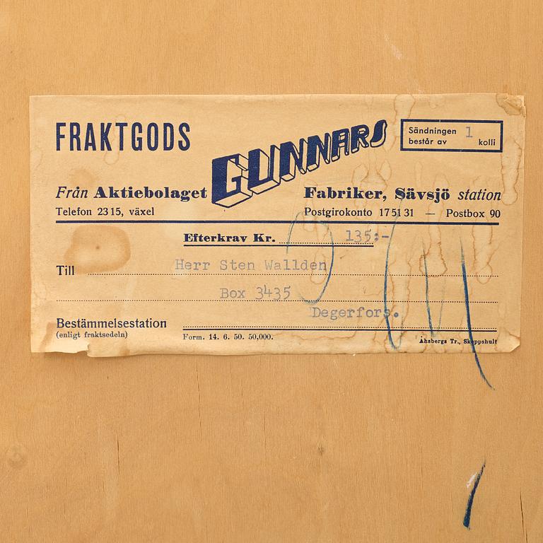 A bookcase with cabinet, AB Gunnars Fabriker, Sävsjö, 1930s/40s.