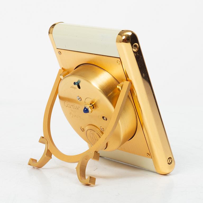 Table clock, Cartier, second half of the 20th century.