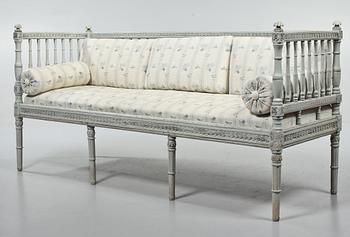 SOFFA, sengustaviansk stil,1800-tal.