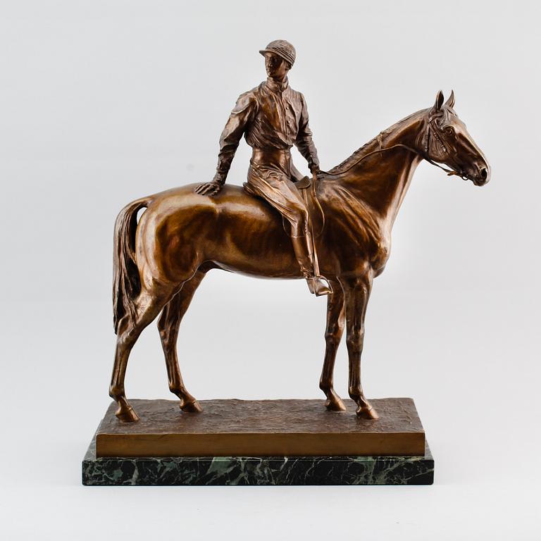 HANS GURADZE (1861-1922), skulptur, brons, signerad.