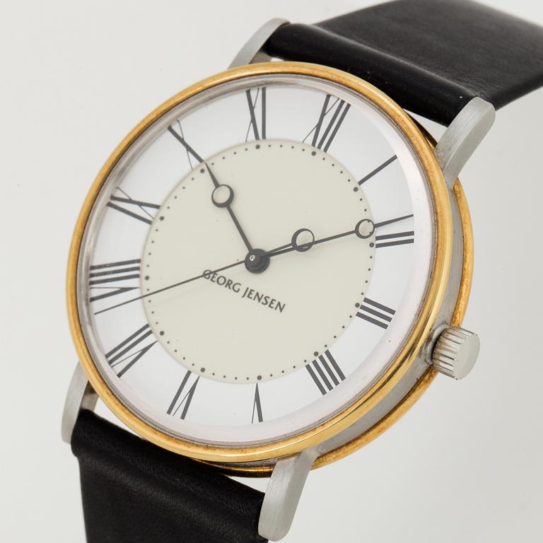 GEORG JENSEN, design av Bo Bonfils, wristwatch, 34,5 mm.