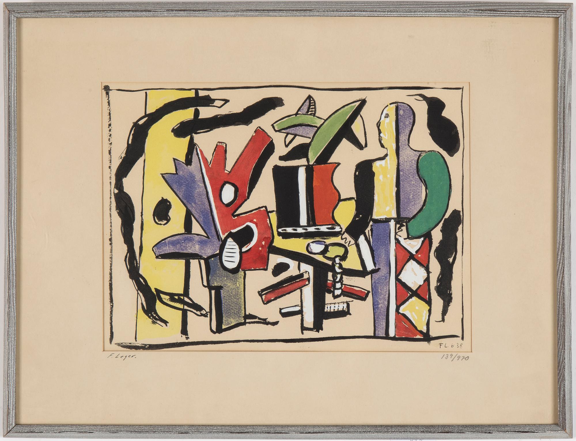 FERNAND LÉGER, after, pochoir, signed in the print.