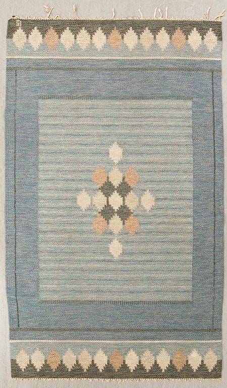 Ingegerd Silow, Matta rölakan signerad ca 205x129 cm.