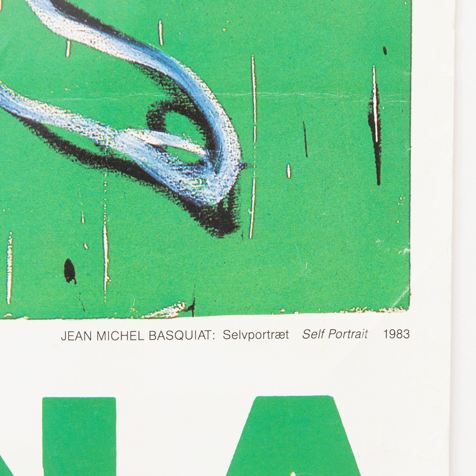Exhibition poster, Louisiana, for Jean Michel Basquiat 1983.