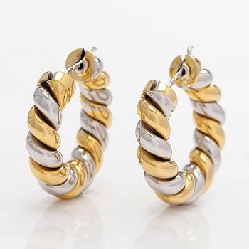 Earrings in 18K gold/white gold, Switzerland.